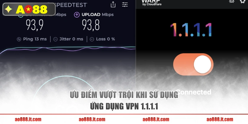 Ưu điểm vượt trội khi sử dụng ứng dụng VPN 1.1.1.1